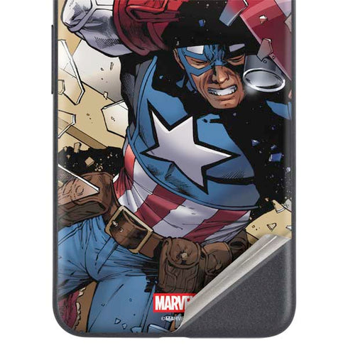 Marvel Captain America Epic Shield Break Google Pixel 4a 5G Skin